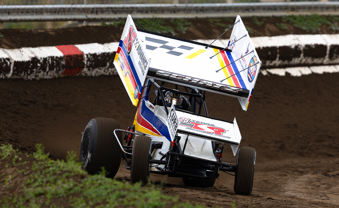 Donny Schatz driving the Tony Stewart/Curb-Agajanian Racing No. 15
