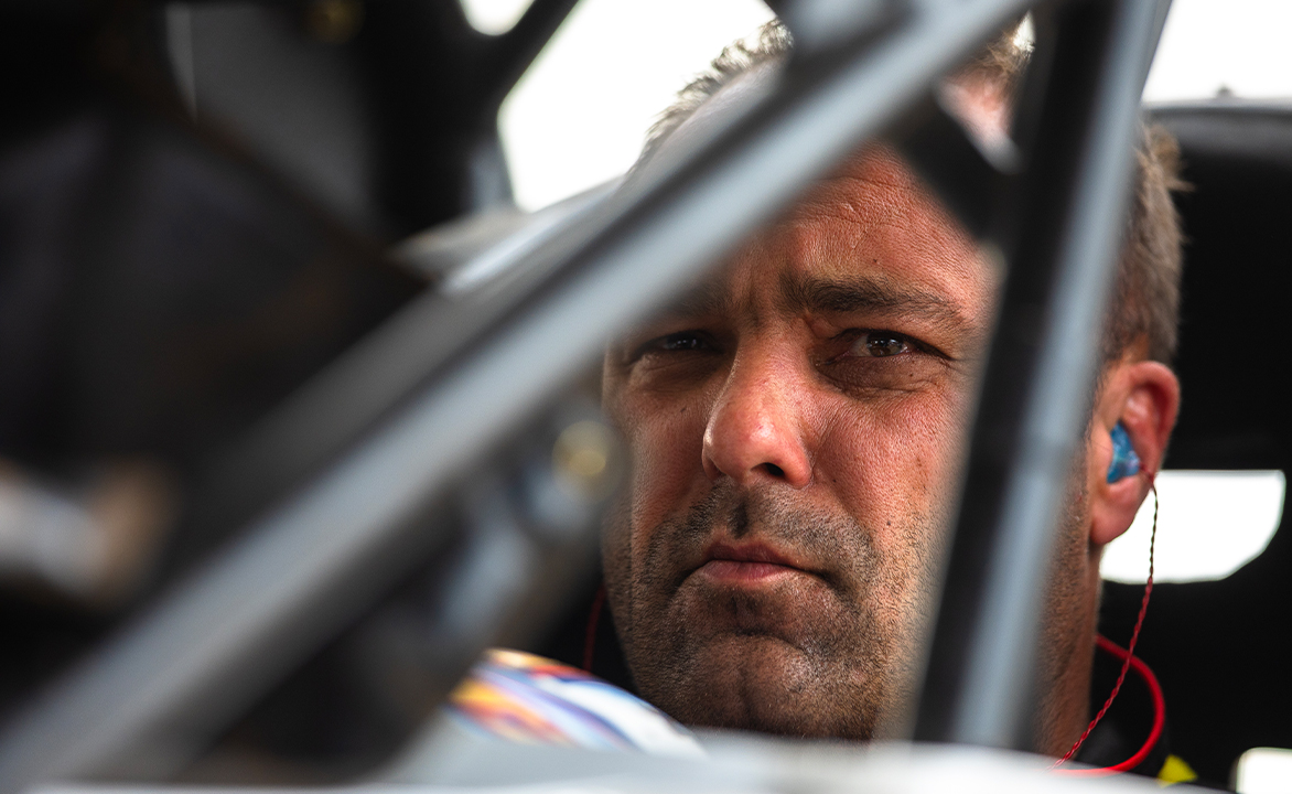 Donny Schatz sitting in his Sprint Car