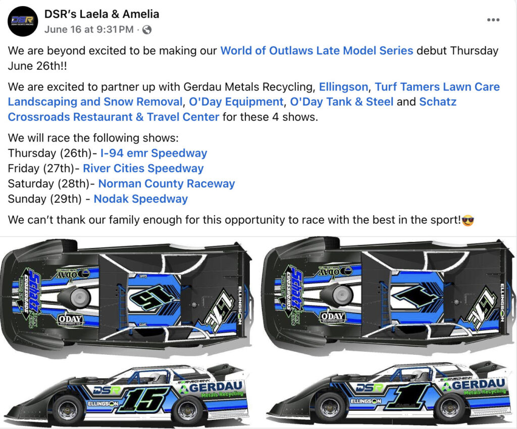 Amelia and Laela Eisenschenk Late Models