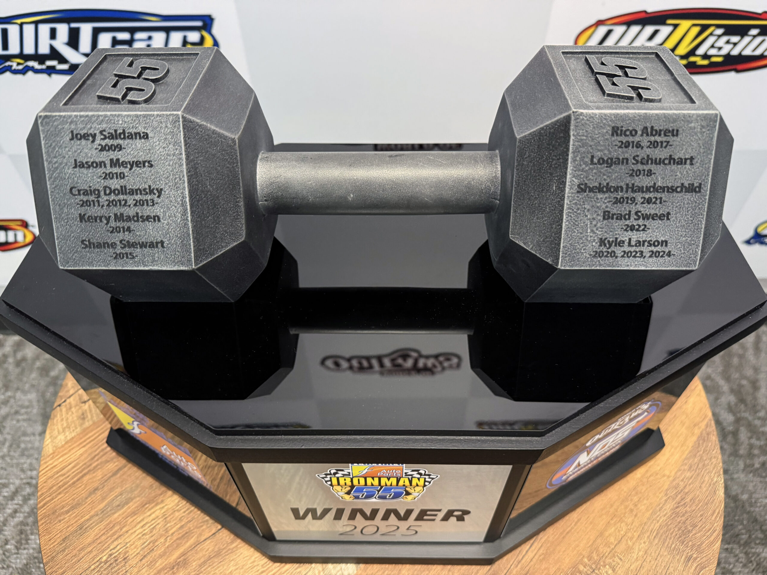 The top of the new Ironman 55 Trophy
