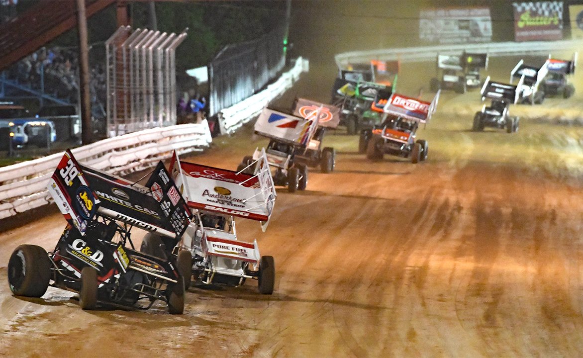 World of Outlaws Sprint Cars racing at Williams Grove Speedway