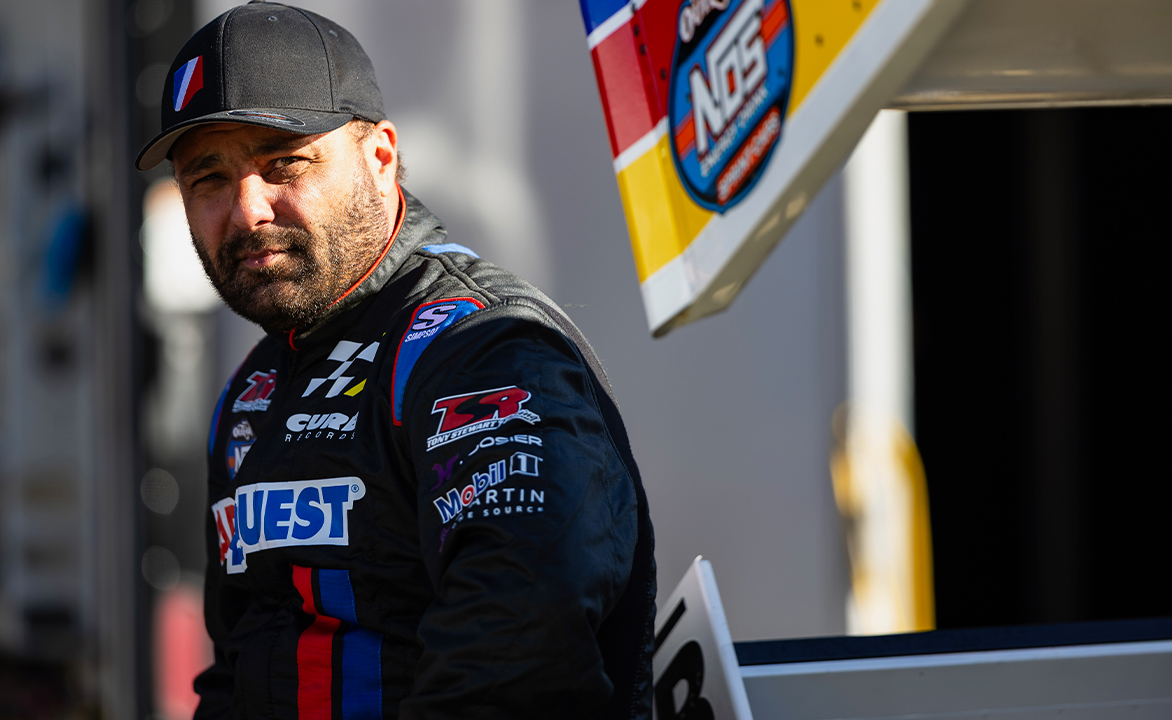Donny Schatz in his fire suit