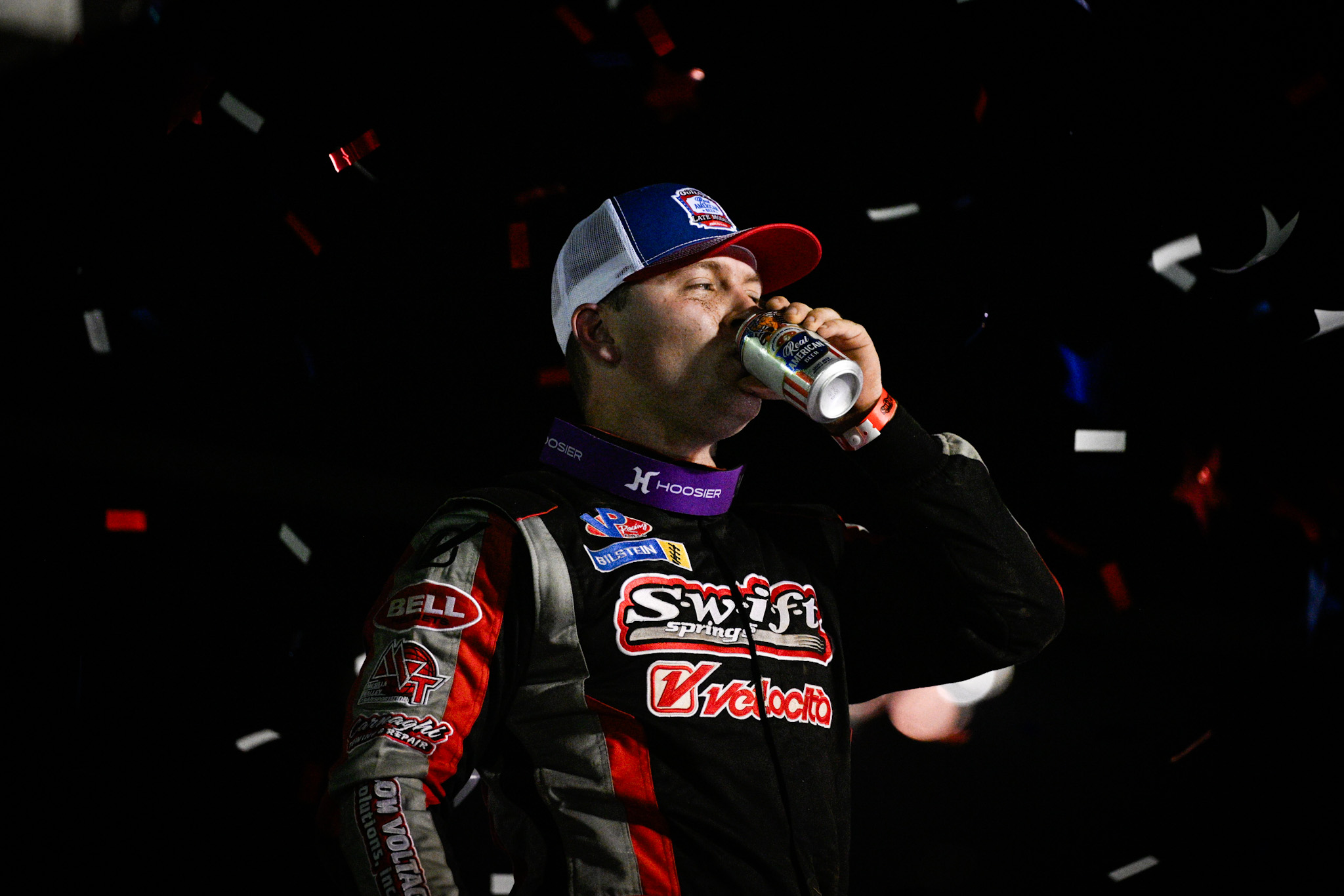 Pierce in Victory Lane