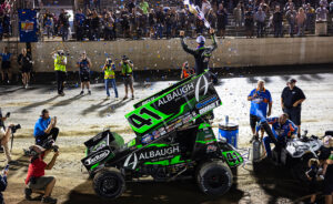 Carson Macedo celebrates at I-55