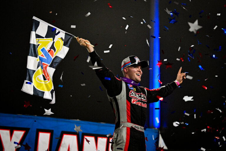 Pierce in Victory Lane