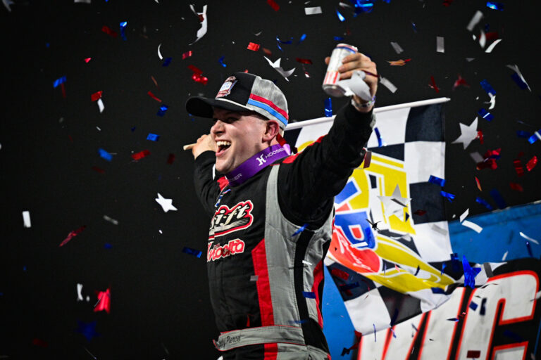 Pierce in Victory Lane