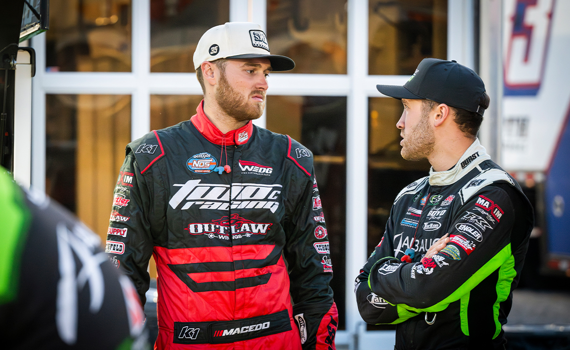 Carson Macedo and Cole Macedo talking