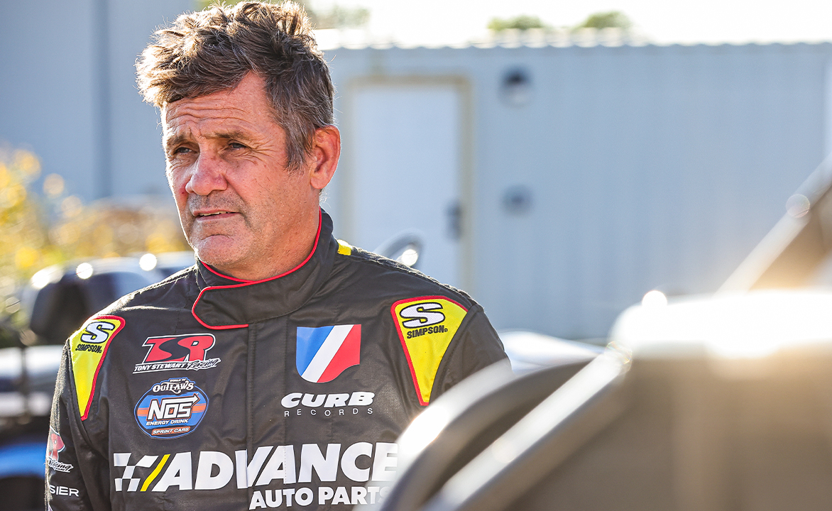 Kerry Madsen in his fire suit