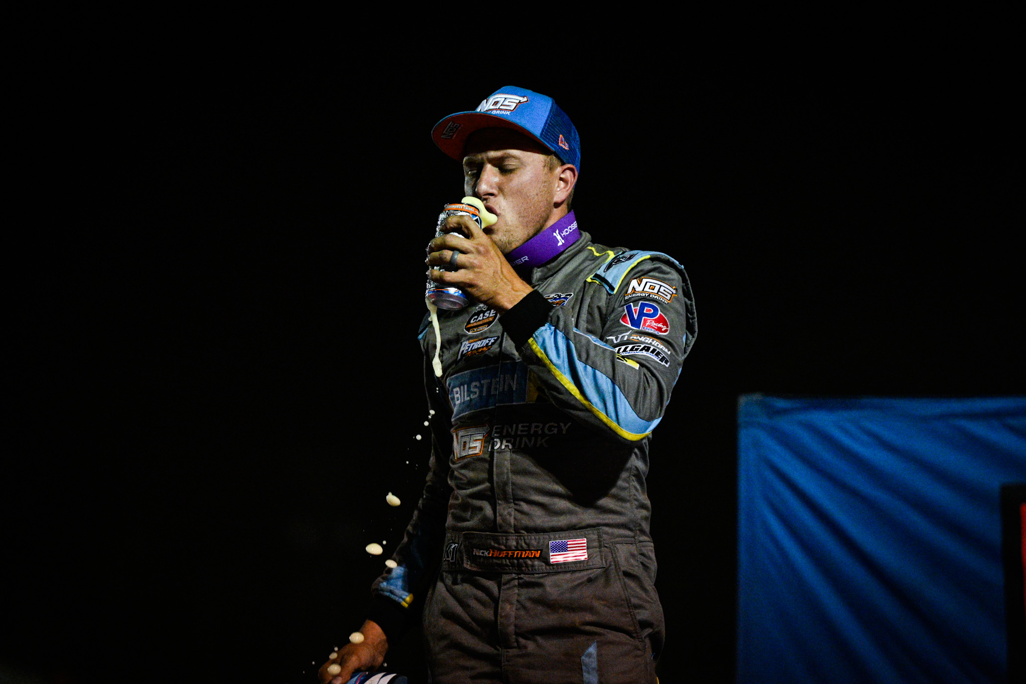 Hoffman drinking NOS