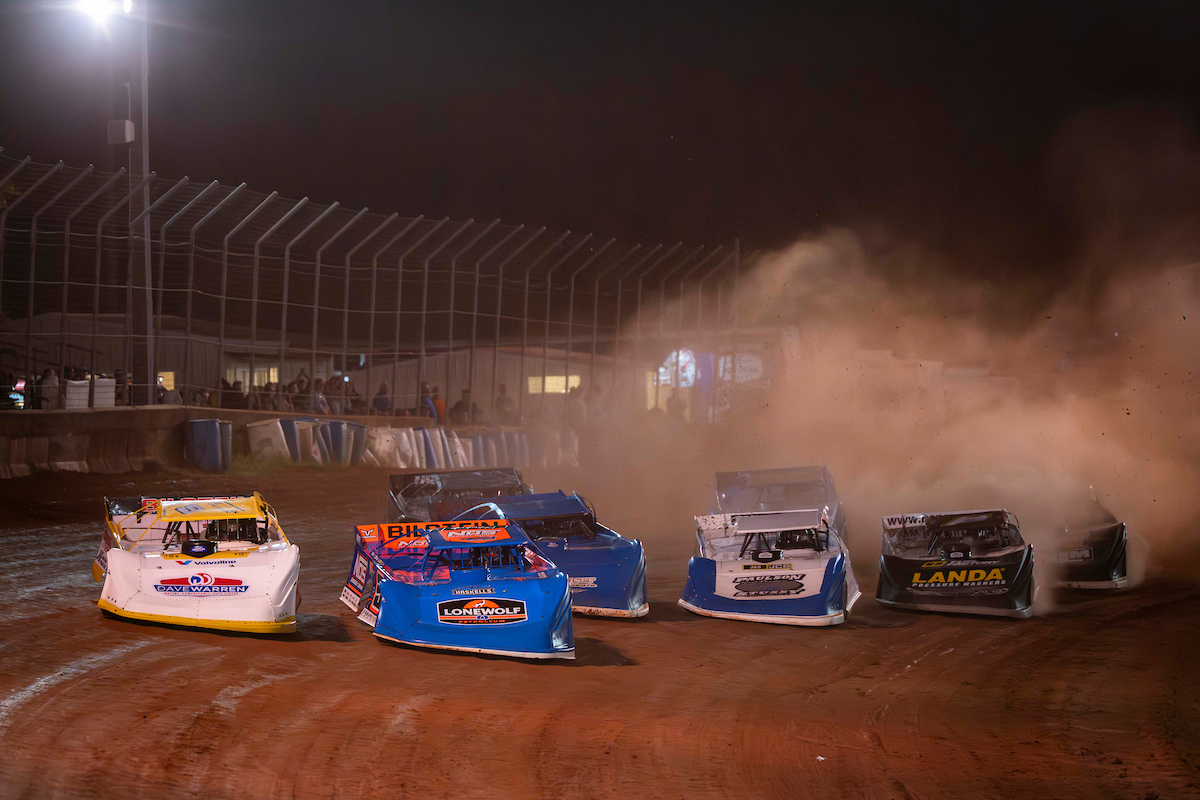 Cars coming to green at Needmore