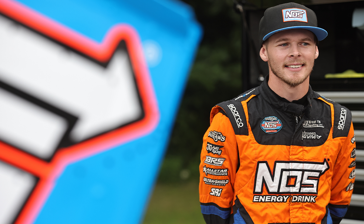Sheldon Haudenschild in his fire suit