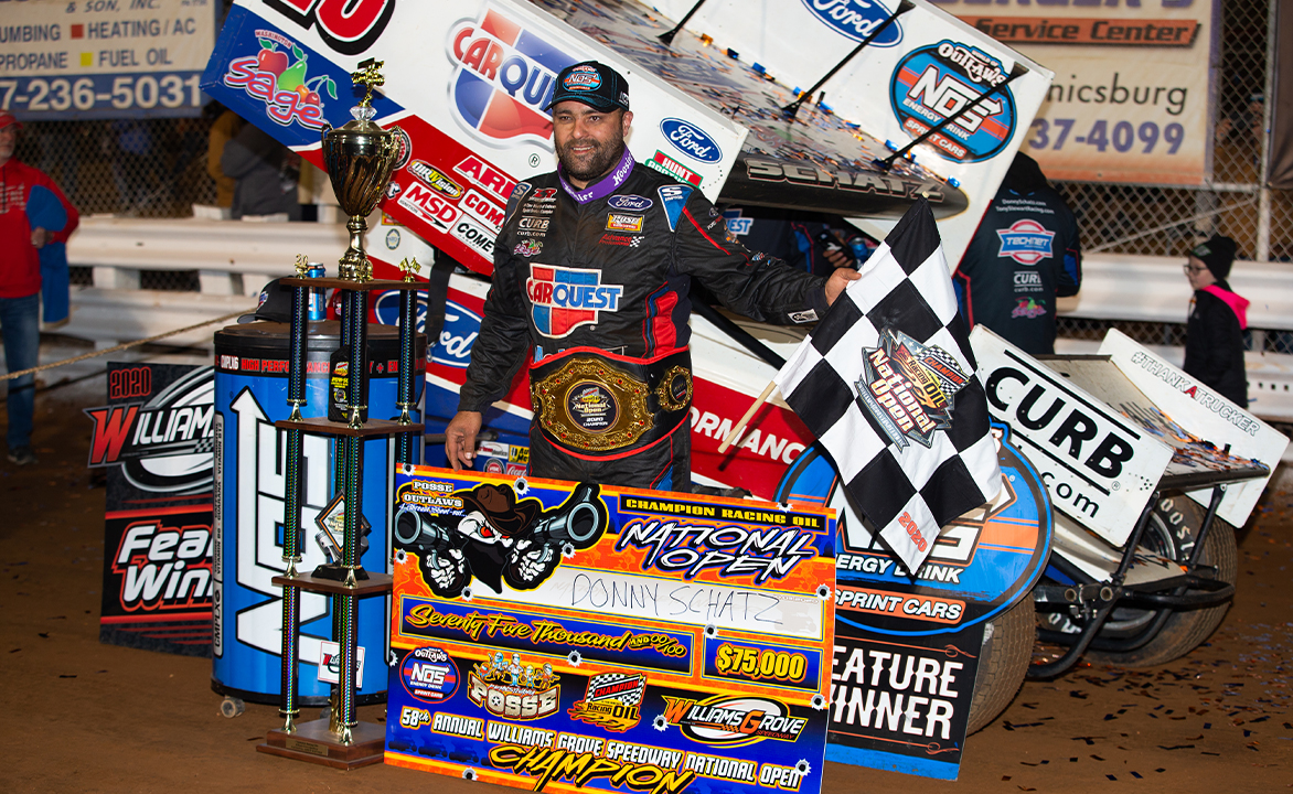 Donny Schatz in National Open Victory Lane