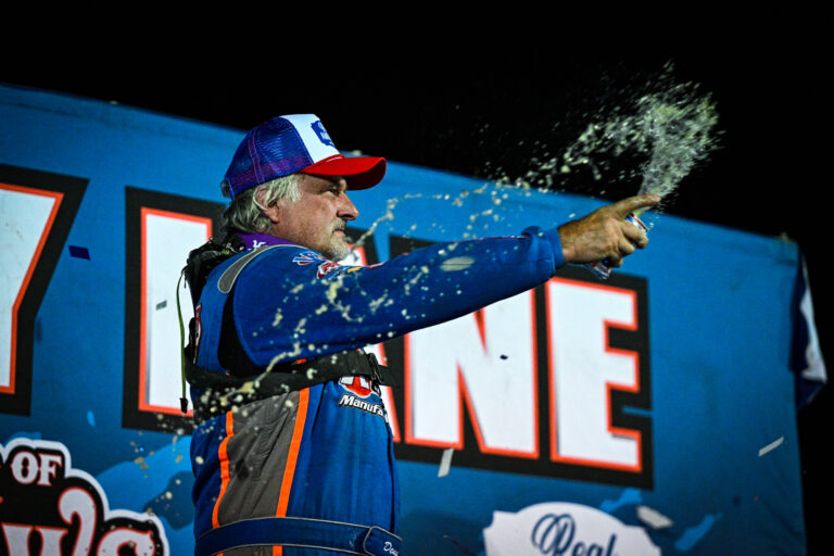 Dennis Erb Jr. in Victory Lane