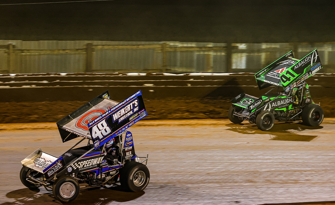 Danny Dietrich races ahead of Carson Macedo
