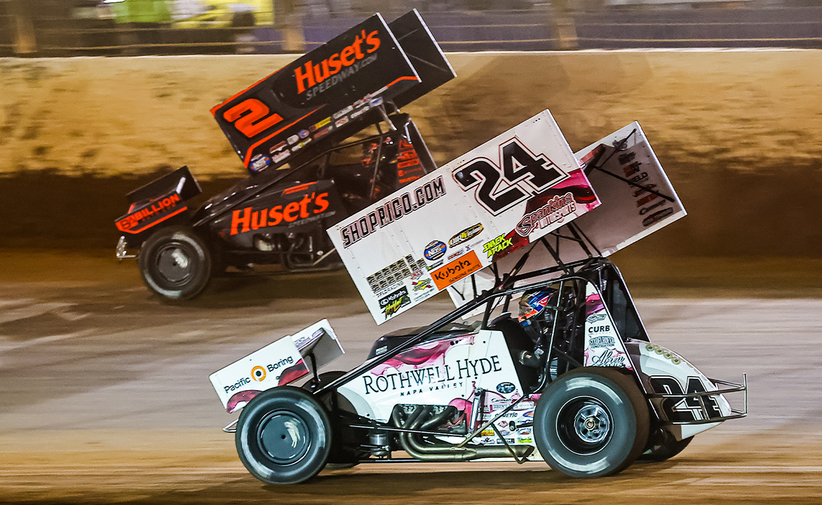 David Gravel races alongside Rico Abreu