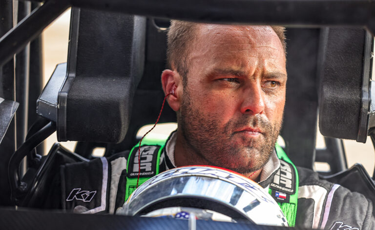 Donny Schatz sitting in a Sprint Car