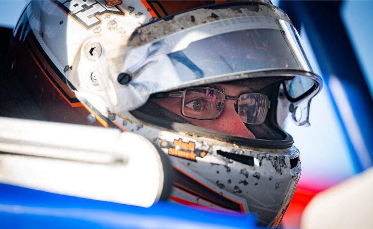 Scotty Thiel with his helmet on