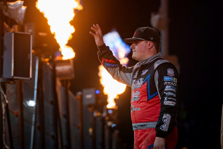 Troutman at World 100 driver intros