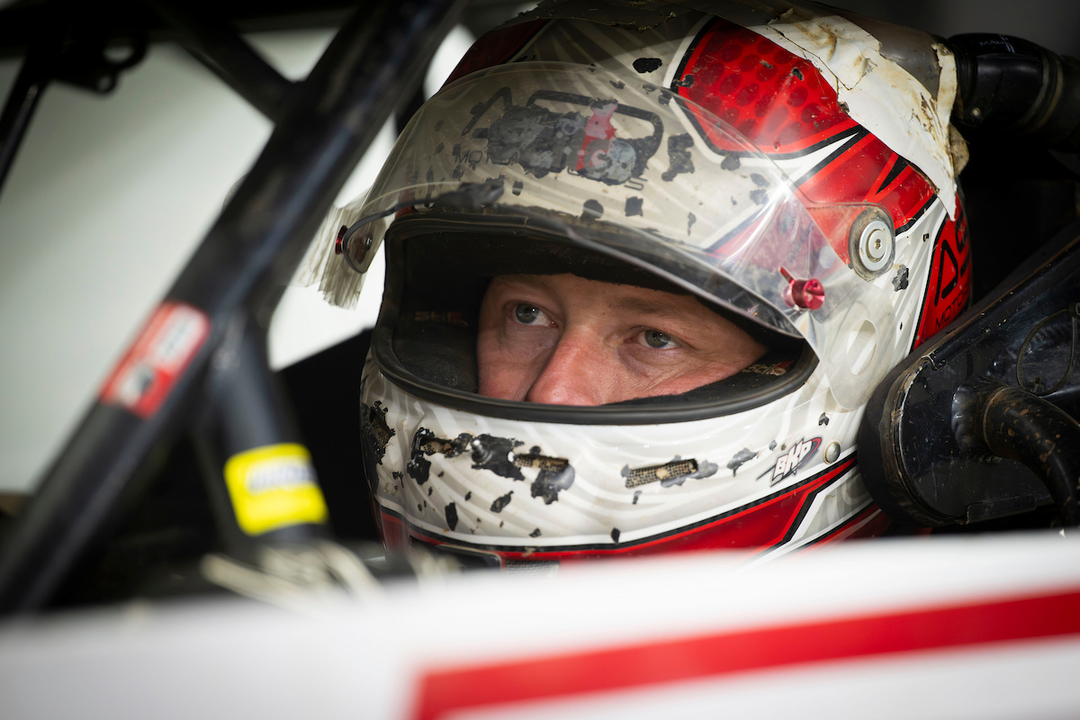 Ethan Dotson in car