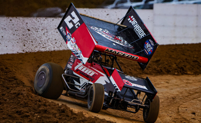 Cole Macedo driving the TwoC Racing No. 2C Sprint Car