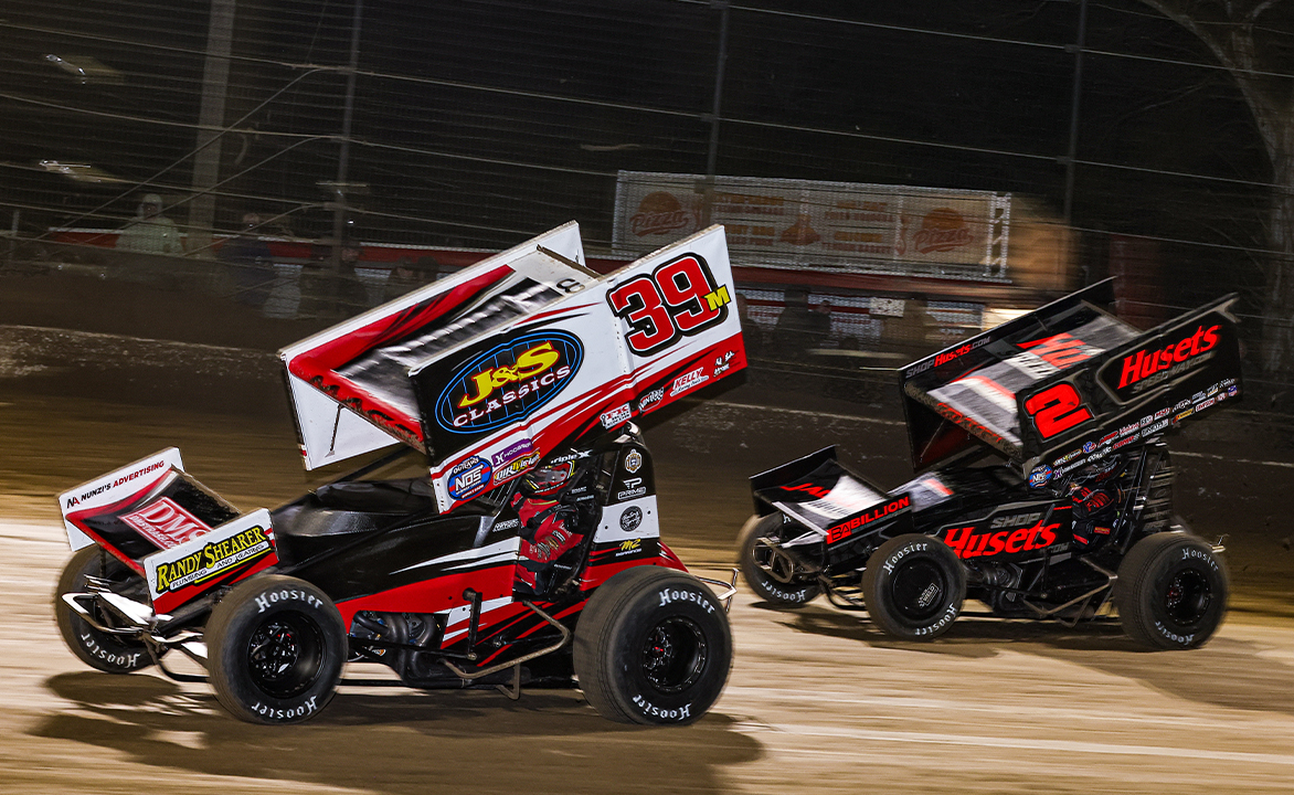 Anthony Macri racing ahead of David Gravel