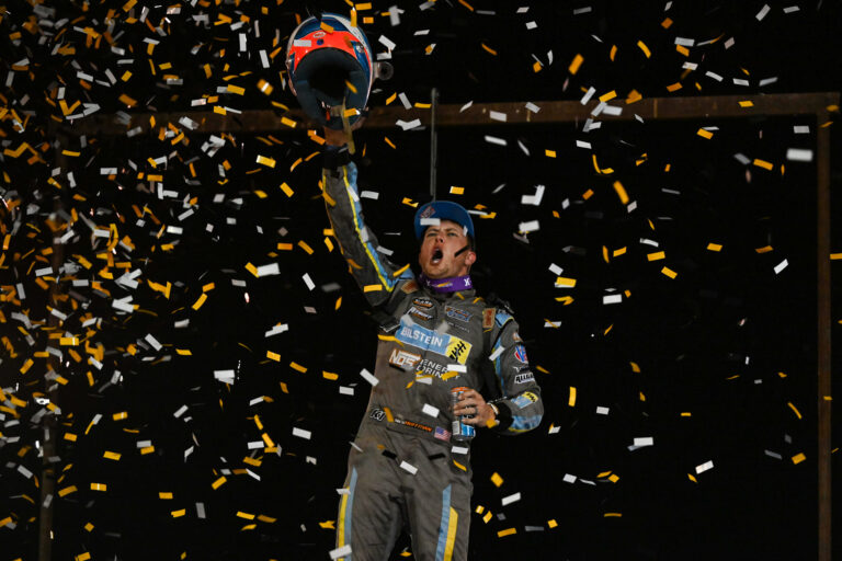 Hoffman in Victory Lane