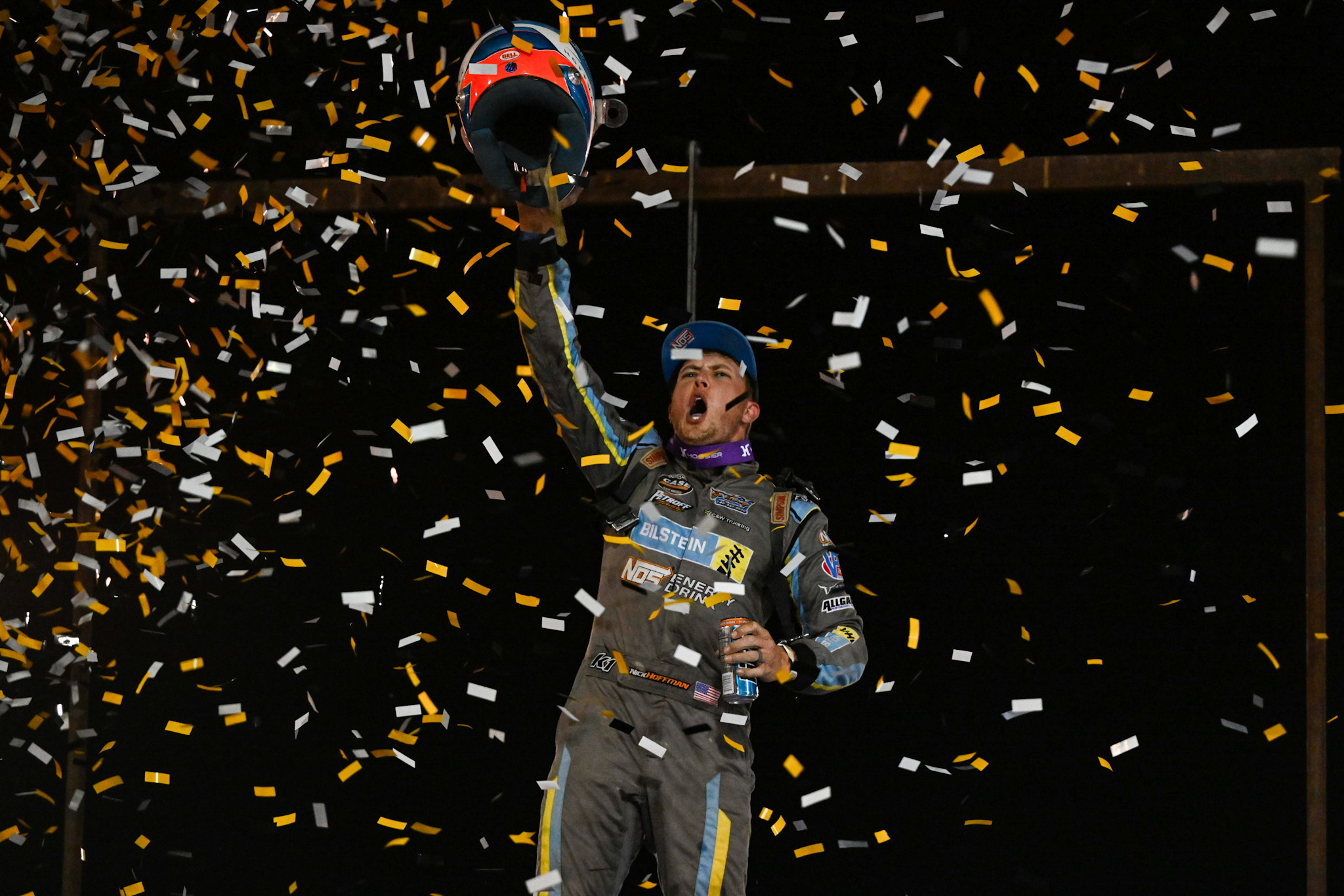 Hoffman in Victory Lane