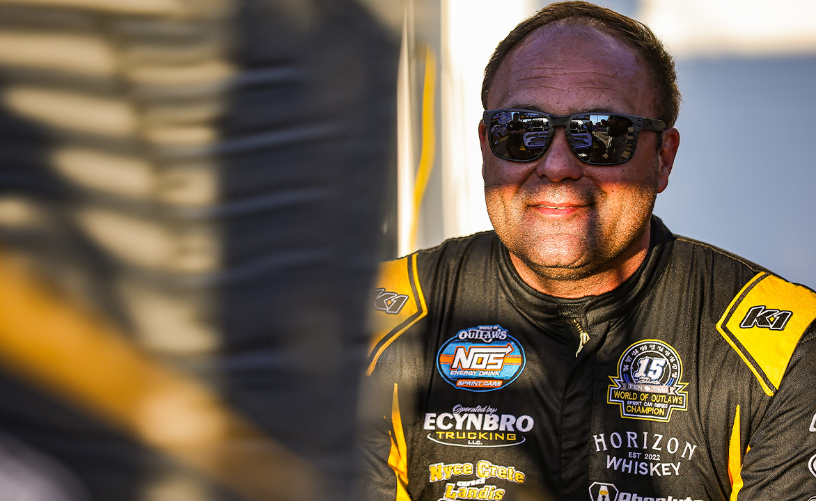 Donny Schatz smiling with sunglasses on