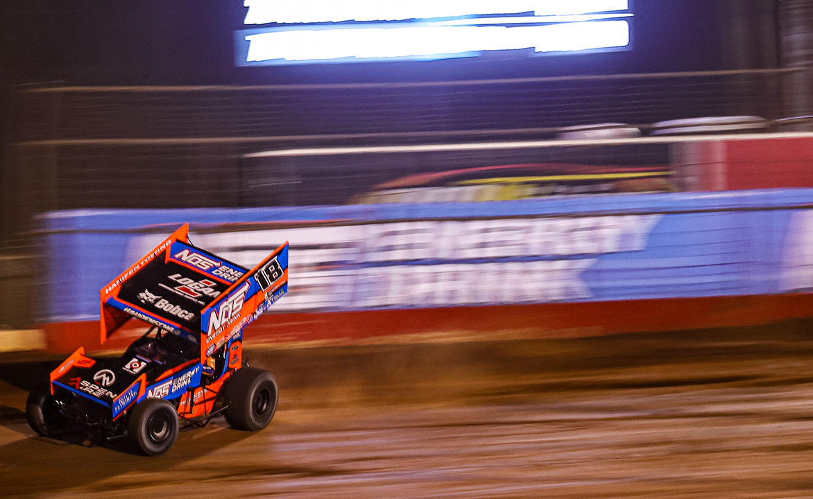 Sheldon Haudenschild driving the KCP Racing No. 18