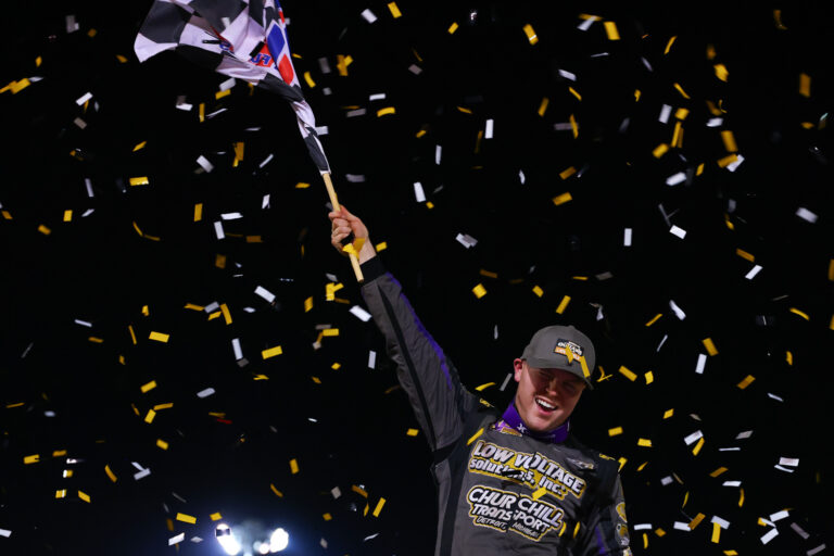 Pierce in Victory Lane