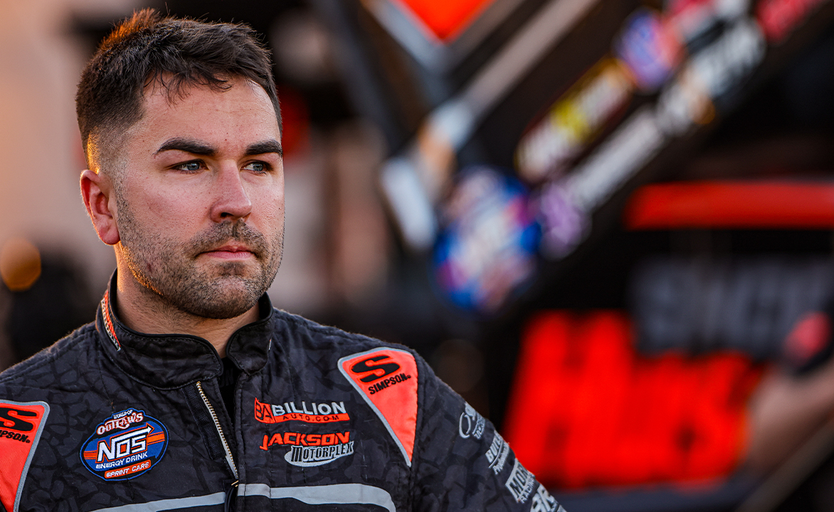 David Gravel in his fire suit