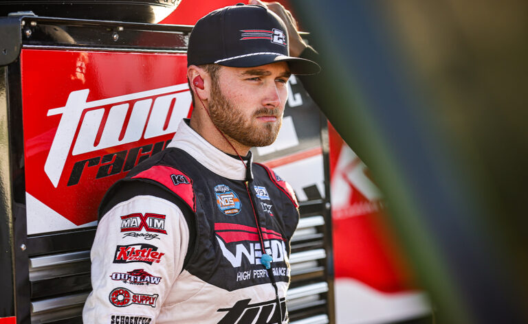 Cole Macedo in his fire suit