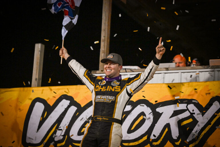 Pierce in Victory Lane