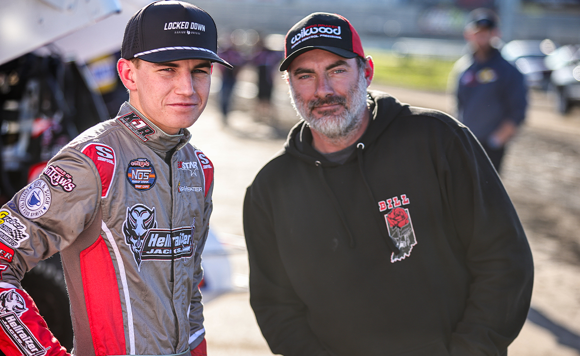Jimmy Fitzwater standing next to Kasey Jedrzejek