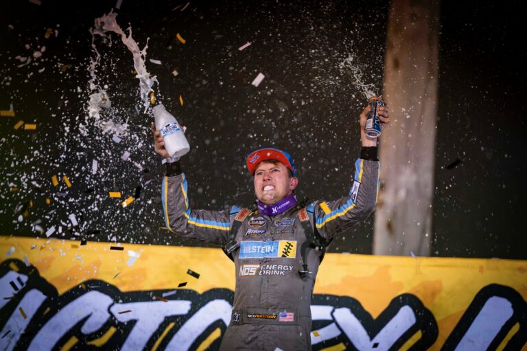 Hoffman in Victory Lane