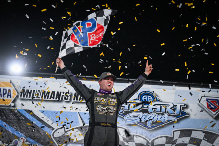 Pierce in Victory Lane