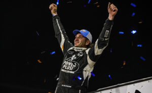 Aaron Reutzel celebrating