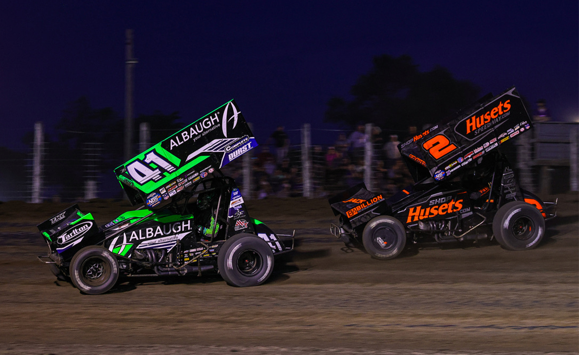 Carson Macedo races ahead of David Gravel