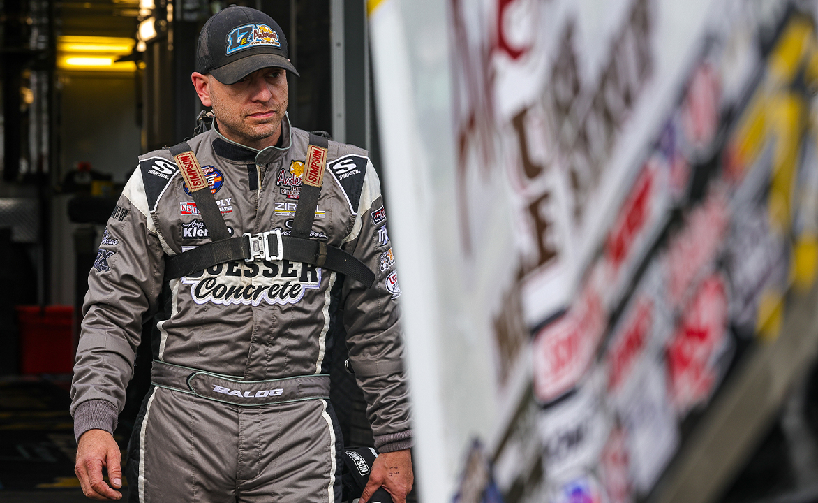 Bill Balog in his fire suit