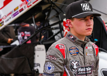 Kasey Jedrzejek in his fire suit