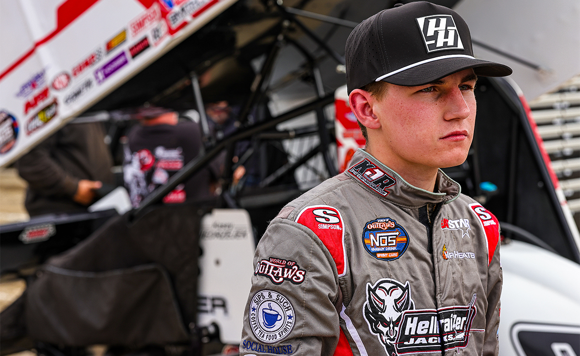 Kasey Jedrzejek in his fire suit