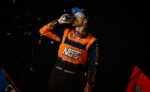 Sheldon Haudenschild celebrating