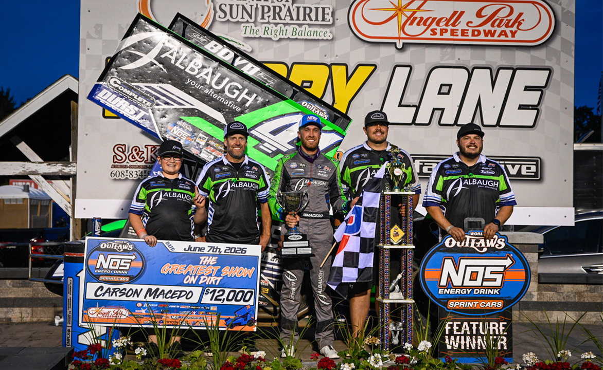 Jason Johnson Racing in Angell Park Speedway Victory Lane