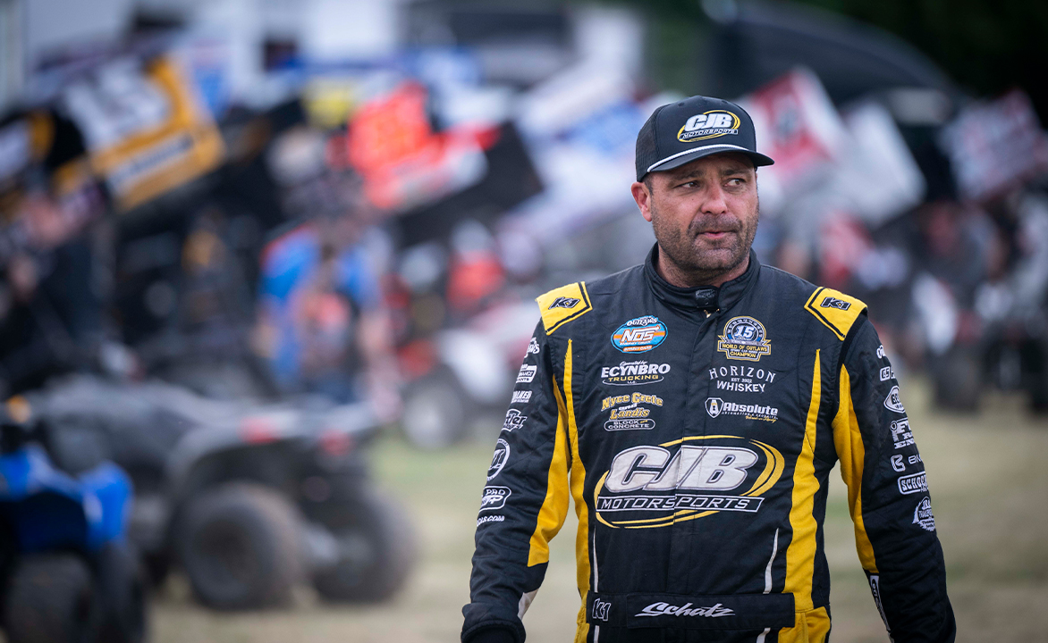 Donny Schatz in his fire suit