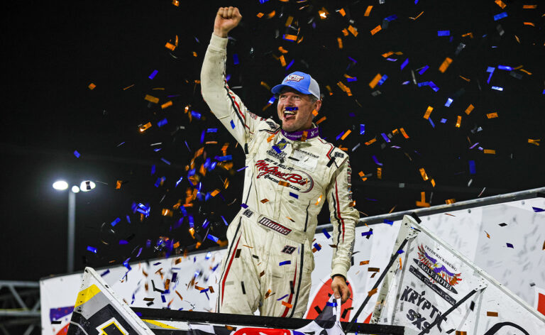MISSILE ON A MISSION: Marks Charges from Eighth to Knoxville Victory Lane