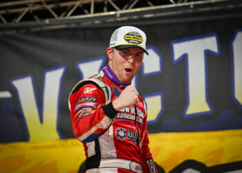 Pierce in Victory Lane