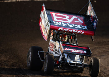 David Gravel racing at Huset's Speedway