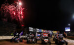 World of Outlaws Four-Wide Salute