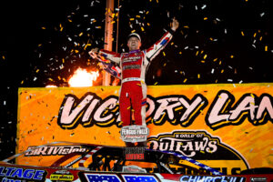 Pierce in Victory Lane