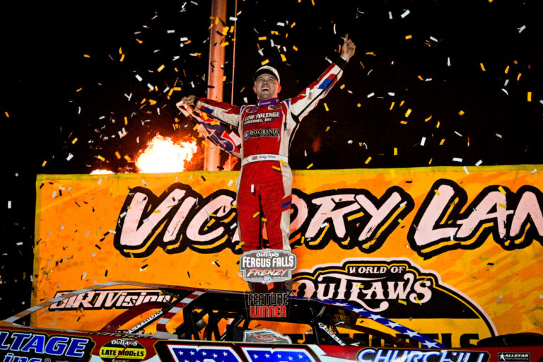 Pierce in Victory Lane